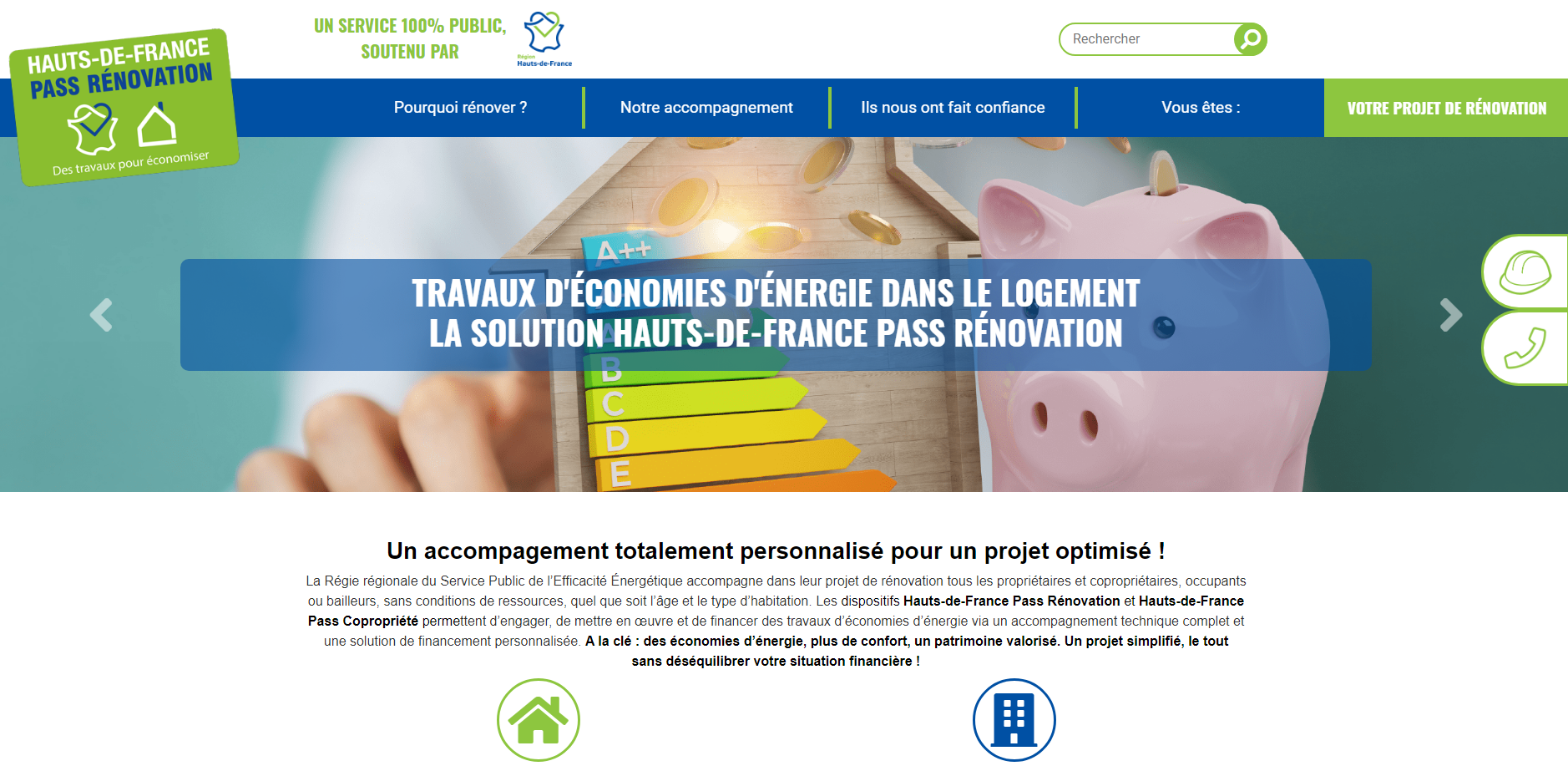 Nouveau site web  - Hauts-de-France Pass Rénovation